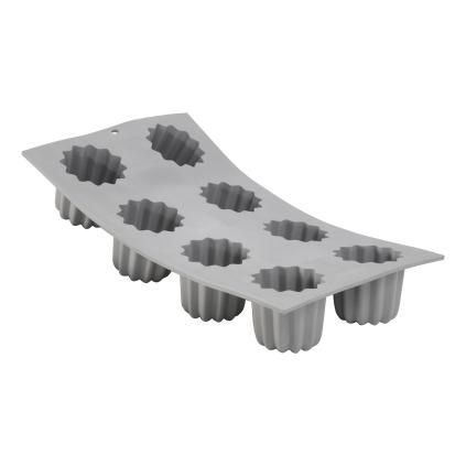 Moule à cannelé ELASTOMOULE, pour 8 canelés de 5,5 cm, silicone, de Buyer
