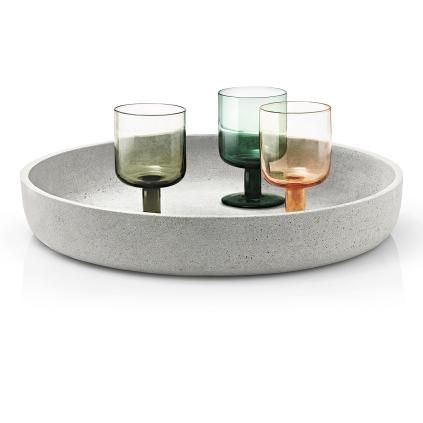 Bol décoratif MOON, ⌀ 40 cm, gris clair, Blomus