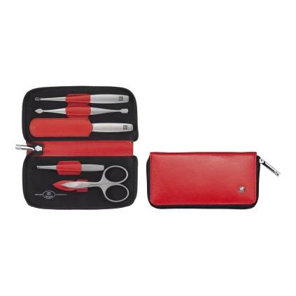 Set de manucure TWINOX DAUPHINE , 5 pièces, rouge, Zwilling
