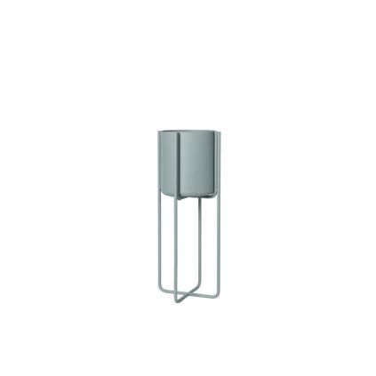 Pot de fleur sur pied KENA 55 cm, gris chaud, Blomus