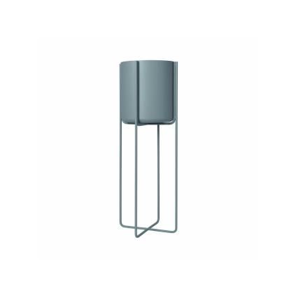 Pot de fleur sur pied KENA 80 cm, gris acier, Blomus
