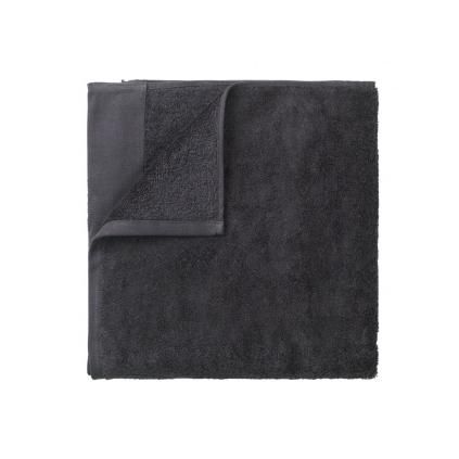 Serviette de toilette RIVA set de 2 pc, 30 x 50 cm, gris foncé, Blomus