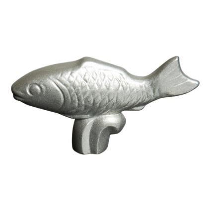 Poignée de couvercle FISH, argent, Staub