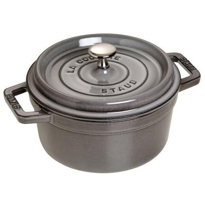 Faitout 26 cm, gris graphite, fonte, Staub