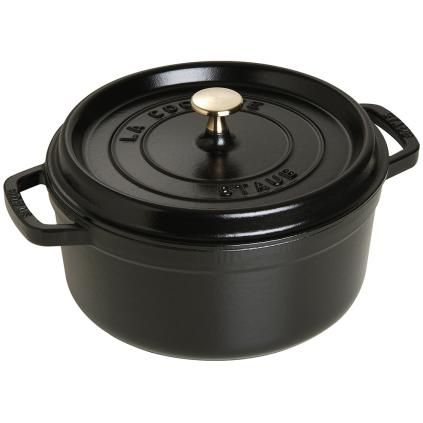 Faitout 26 cm, noire, en fonte, Staub