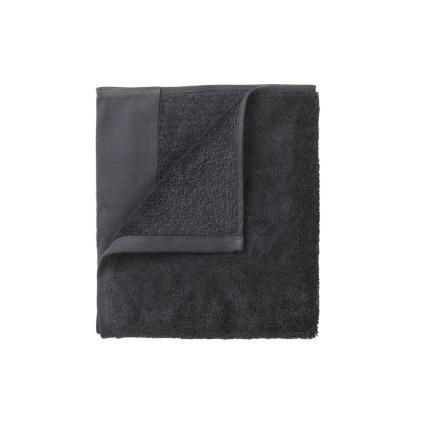 Serviette de toilette RIVA set de 4 pc, 30 x 30 cm, gris foncé, Blomus