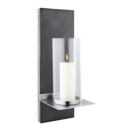 Support bougie pilier FINCA S 38 cm, montage mural, Blomus