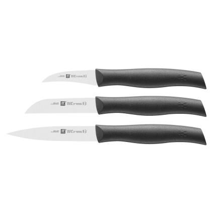 Ensemble de couteaux TWIN GRIP, set de 3 pc, noir, ZWILLING
