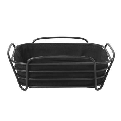 Corbeille à pain DELARA L, 26 cm, noir, Blomus