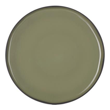 Plat de service CARACTERE 30 cm, rond, kaki, REVOL