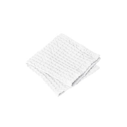 Serviette de toilette CARO, set de 2 pc, 30 x 30 cm, blanc, Blomus