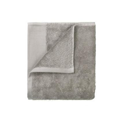 Serviette de toilette RIVA set de 4 pc, 30 x 30 cm, gris, Blomus