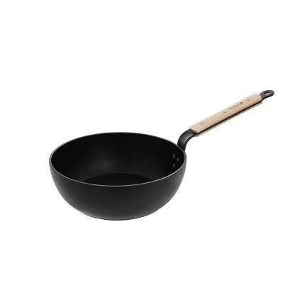 Sauteuse CHOC B BOIS 28 cm, aluminium, de Buyer