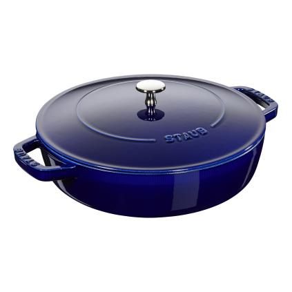 Faitout CHISTERA 24 cm, bleu foncé, fonte, Staub