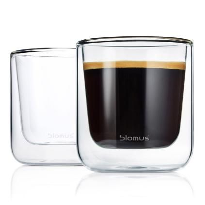 Verre à café NERO 200 ml, double paroi, Blomus