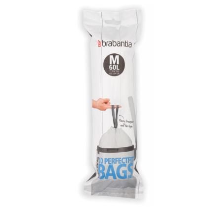 Sac poubelle M PerfectFit 60 l,10 pc, Brabantia