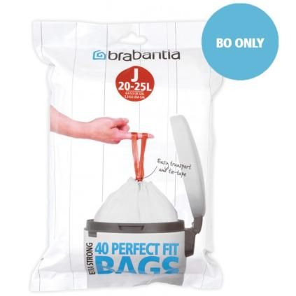 Sac poubelle J PERFECTFIT 23 l, 40 pc, Brabantia