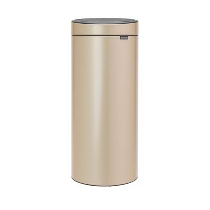 Poubelle à couvercle tactile TOUCH BIN NEW 30 l, champagne, Brabantia