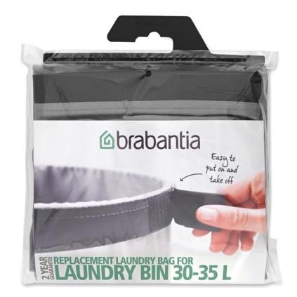 Sac de rechange pour panier à linge BO 30-35 l, gris, Brabantia