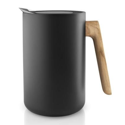 Pichet isotherme NORDIC KITCHEN 1 l, manche en bois, noir, Eva Solo