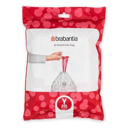 Sac poubelle Y PERFECTFIT 20 l, 40 pc, Brabantia