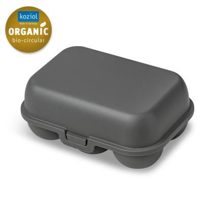 Boîte de rangement pour œufs EGGS TO GO MINI 17 cm, pour 6 œufs, gris cendré naturel, Koziol