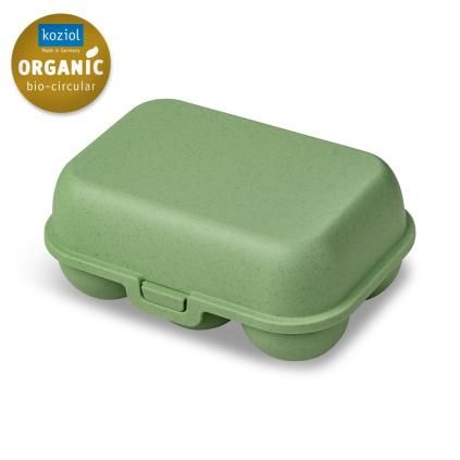 Boîte de rangement pour œufs EGGS TO GO MINI 17 cm, pour 6 œufs, vert feuillu, Koziol