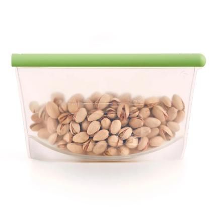 Sac de conservation pour aliments réutilisable 500 ml, vert, Lékué