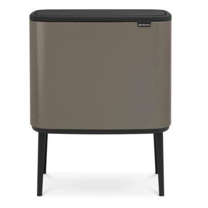 Poubelle à couvercle tactile BO, 36 l, platine, Brabantia