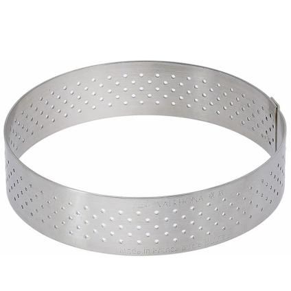 Cercle à gâteau 28,5 cm, rond, haut, acier inoxydable, de Buyer
