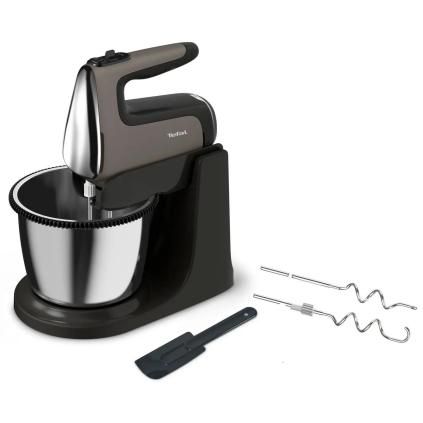 Batteur électrique POWERMIX SILENCE HT654E38, argent, Tefal