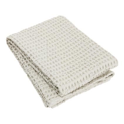 Serviette de bain CARO 70 x 140 cm, crème, Blomus