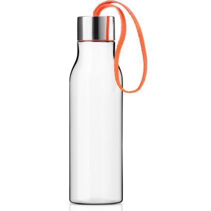 Bouteille d'eau 500 ml, avec bande orange, plastique, Eva Solo