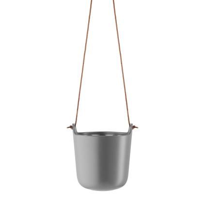 Pot de fleur auto arrosant 15 cm, suspendu, gris acier, Eva Solo
