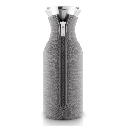 Carafe à eau 1 l, avec couvercle isolant, gris, verre, Eva Solo