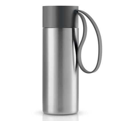 Mug de voyage TO GO, 350 ml, gris, acier inoxydable, Eva Solo