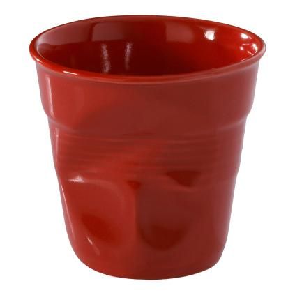 Tasse à expresso FROISSÉS 80 ml, rouge, porcelaine, REVOL