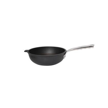 Sauteuse CHOC EXTREME 24 cm, antiadhésive, poignée en acier inoxydable, de Buyer