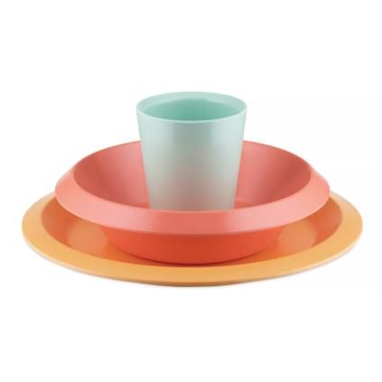 Set de vaisselle pour enfants GIRO, 3 pièces, orange, Alessi