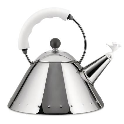 Bouilloire pour cuisinière 9093 2 l, argent / blanc, Alessi