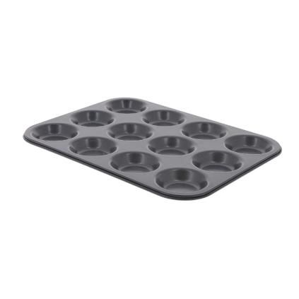 Moule à mini tartes, pour 12 tartelettes, acier, de Buyer