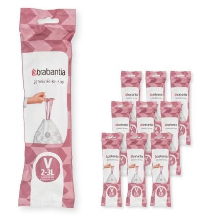 Sac poubelle V PERFECTFIT 3 l, 200 pc, Brabantia
