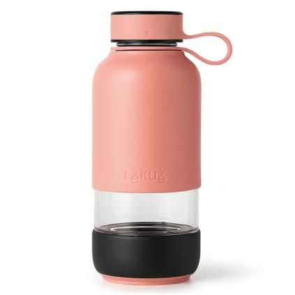 Bouteille d'eau BOTTLE TO GO 600 ml, corail, Lékué