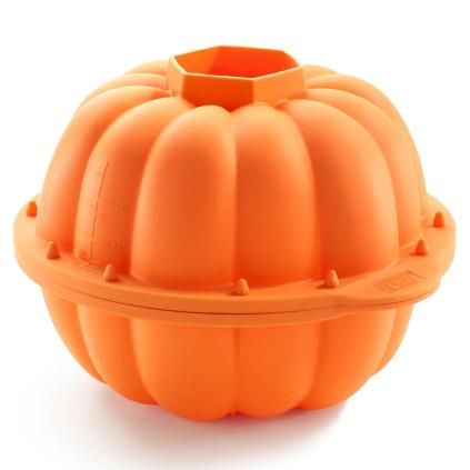 Moule à gâteau bundt PUMPKIN, orange, silicone, Lékué
