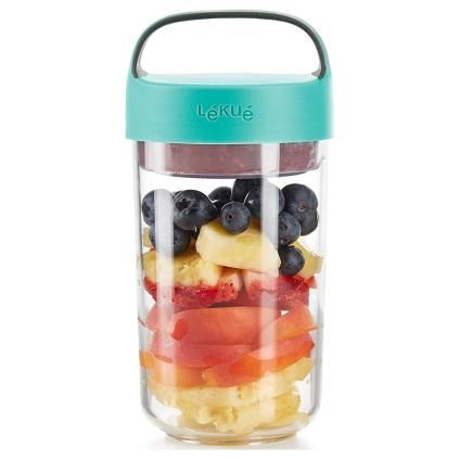 Bocal à repas TO GO 600 ml, turquoise, Lékué