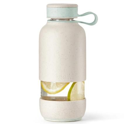 Bouteille d'eau BOTTLE TO GO 600 ml, crème, Lékué