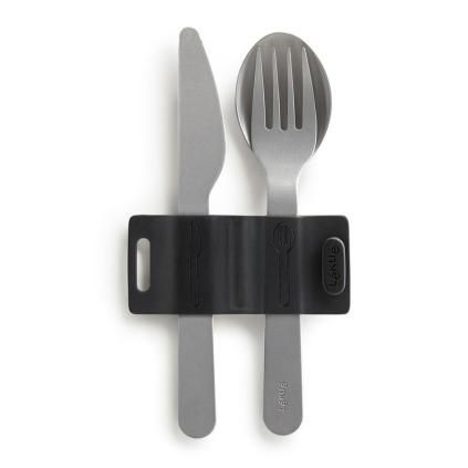 Couverts de voyage BASICS TO GO,3 pièces, acier inoxydable, Lékué