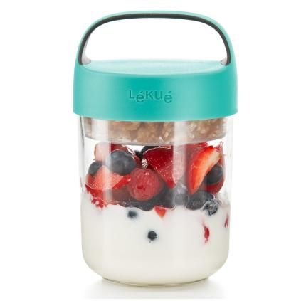 Bocal à repas JAR TO GO 400 ml, turquoise, Lékué