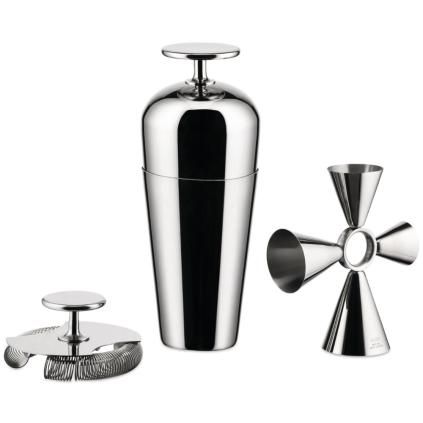 Set cocktail, 3 pièces, acier inoxydable, Alessi
