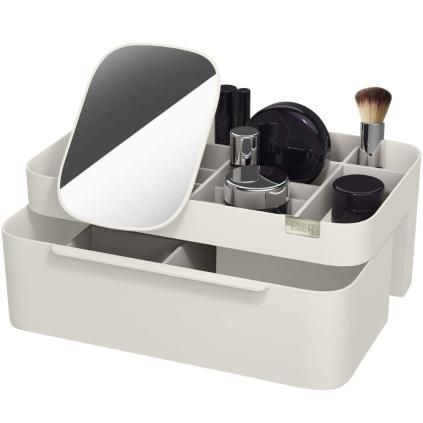 Organisateur de maquillage VIVA 75005, avec miroir, beige, Joseph Joseph